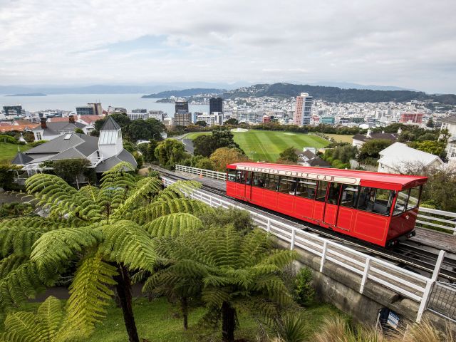the Wellington Cable Car, North Island, New Zealand