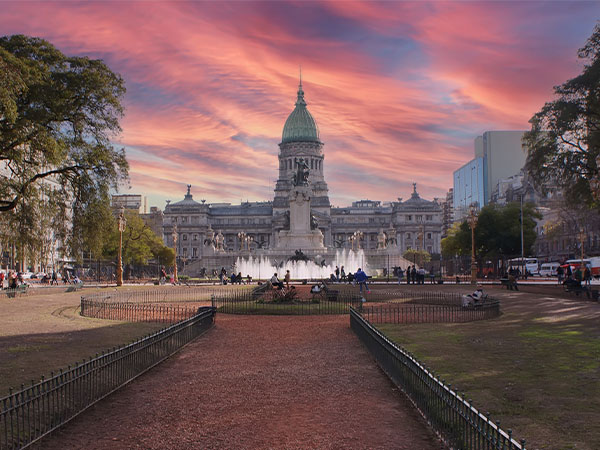 National Congressional Plaza in Buenos Aires