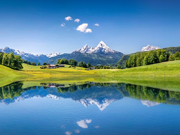 Scenic views of the Swiss Alps