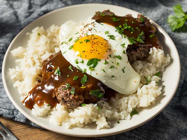 Homemade Hawaiian Loco Moco, Hawaiian dish