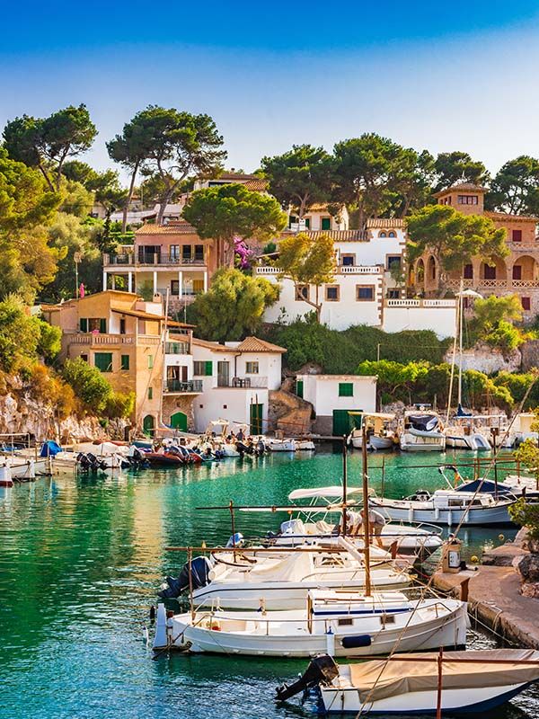 Cala Figuera, beautiful old fishing harbour on Mallorca island, Spain Mediterranean Sea