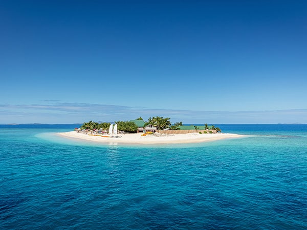 Drone shot of the Fiji Islands