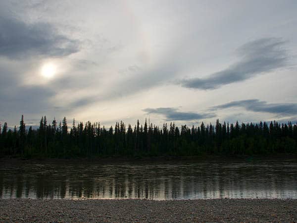 Campsite at The Splits, Nahanni River, Canada