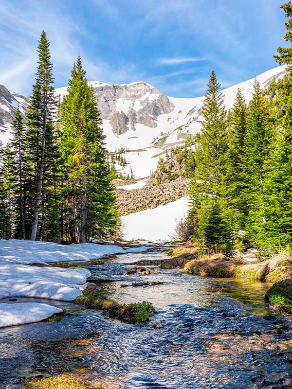Thomas Lakes Trail in Carbondale, Colorado USA
