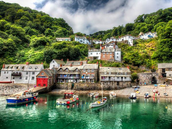 Clovelly, a fishing port in Devon