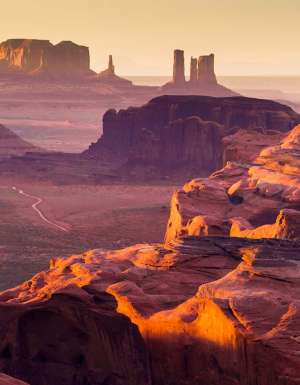Monument Valley, shooting location for the movie Forrest Gump, Utah