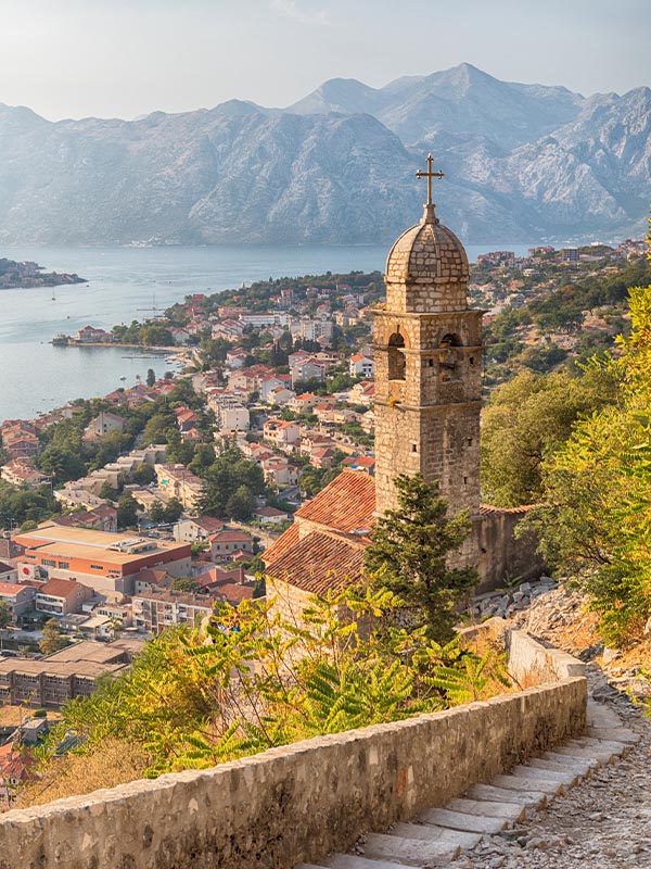 Kotor Cityscape, Our Lady of Remedy, Montenegro