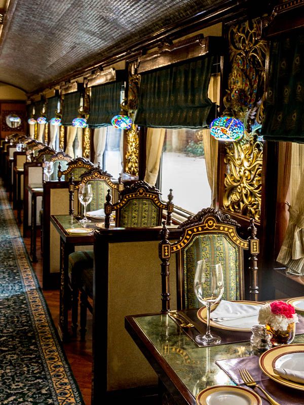 Interiors of Maharajas Express, India