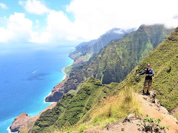 Napal Cliff top, Kauai, Hawaii USA