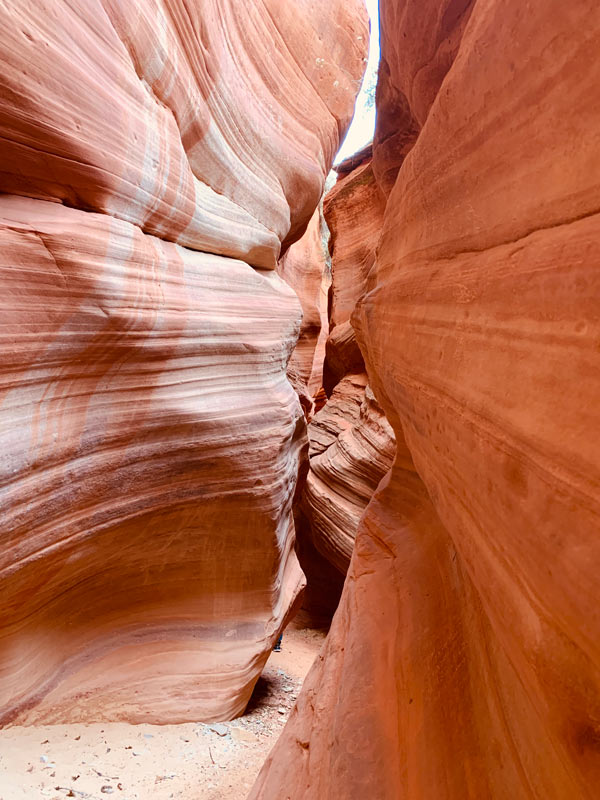 Peek-A-Boo Slot Canyon walls in Utah