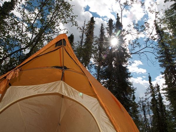 Tent pitched, Nahanni River, Canada