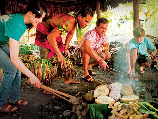 Making oanu, in Oahu Hawaii