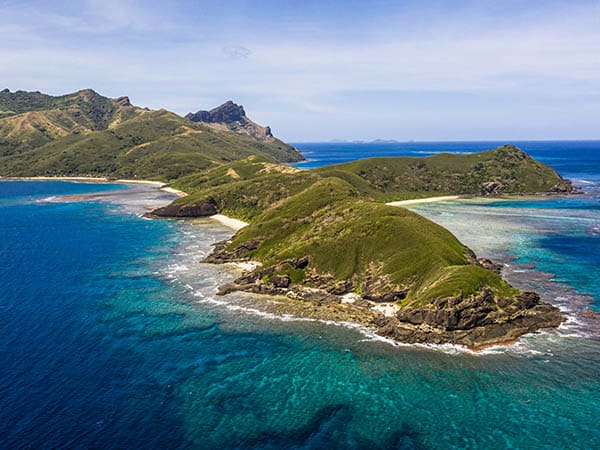 Stunning view of the Yasawa island in Fiji in the South Pacific Ocean