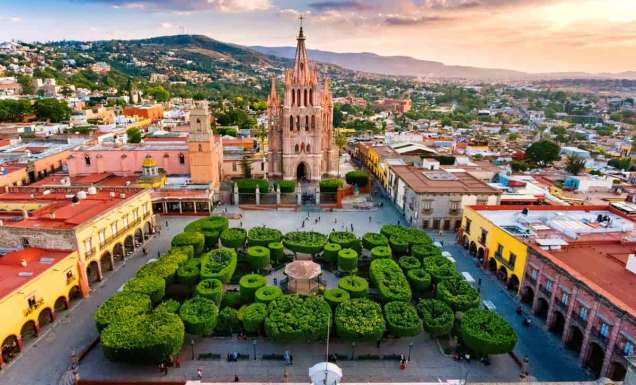 Aerial View of San Miguel de Allende in Mexico. (Image: Getty Images)