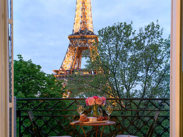 A close view of the Eiffel Tower from Paris Perfect Rentals' Viognier apartment in Paris. (Image: Paris Perfect Rentals)