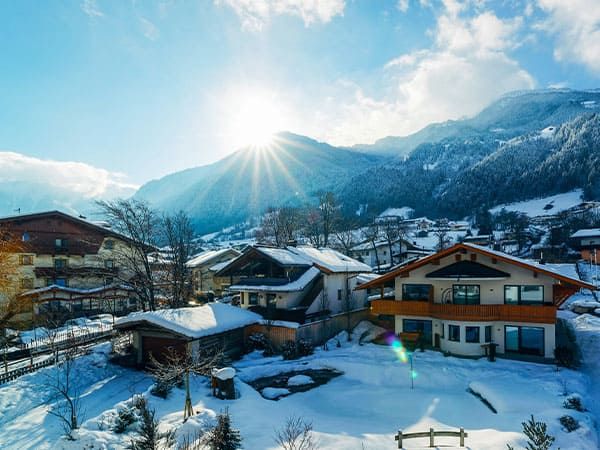 Mayrhofen, Ski Resort Village, Austria