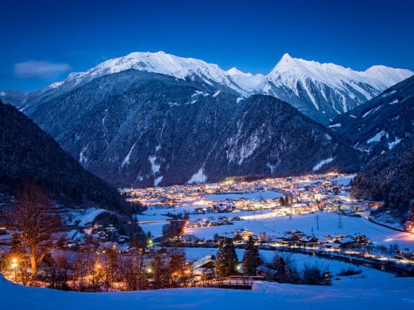 Mayrhofen, Ski Resort Village, Austria