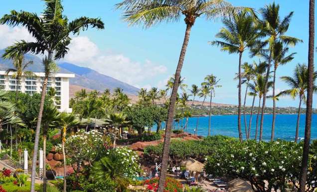 Room view, Hyatt Regency Maui Resort and Spa, Maui, Hawaii, USA