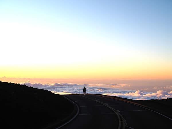 Sunset, Haleakala Crater, Maui, Hawaii, USA
