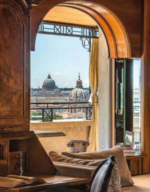 View over Rome from Hotel Hassler Roma. (Image: Hotel Hassler Roma/Tommy Picone)