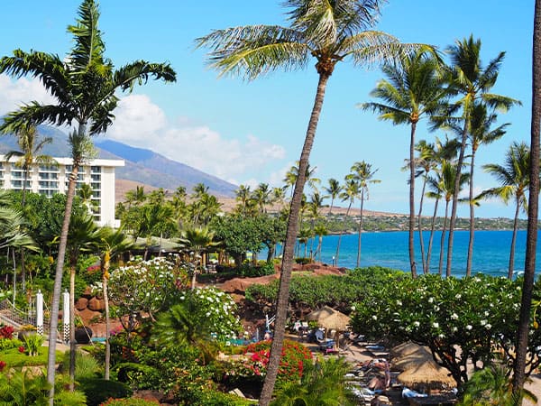Room view, Hyatt Regency Maui Resort and Spa, Maui, Hawaii, USA