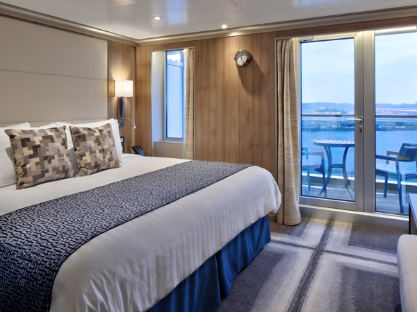 The Signature Bedroom Suite on a Holland America Cruise ship