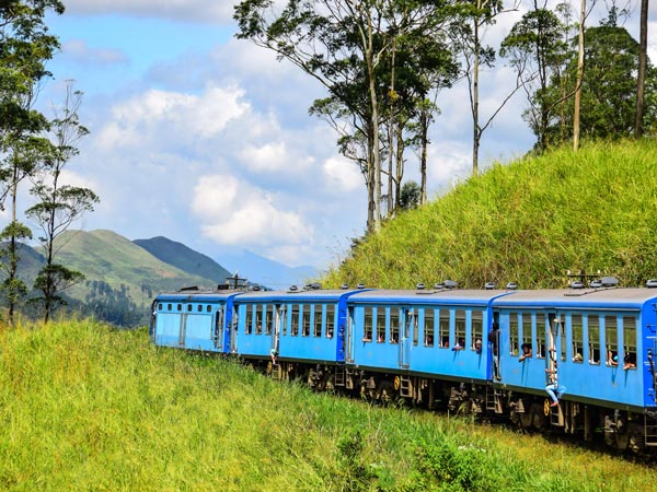 The iconic blue trains of Sri Langka