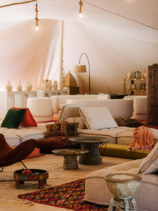 The Gathering Tent in Caravan by Habitas in Saudi Arabia