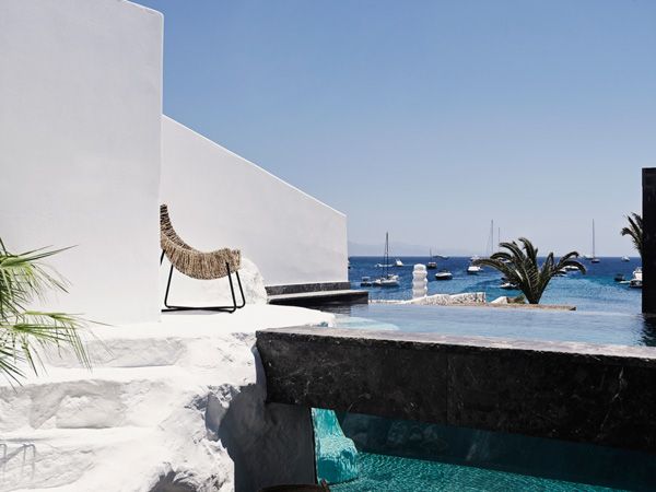 O By Myconian pool area in Mykonos, Greece