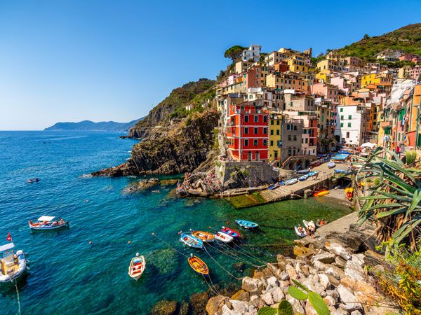 Riomaggiore village in Cinque Terre, Italy