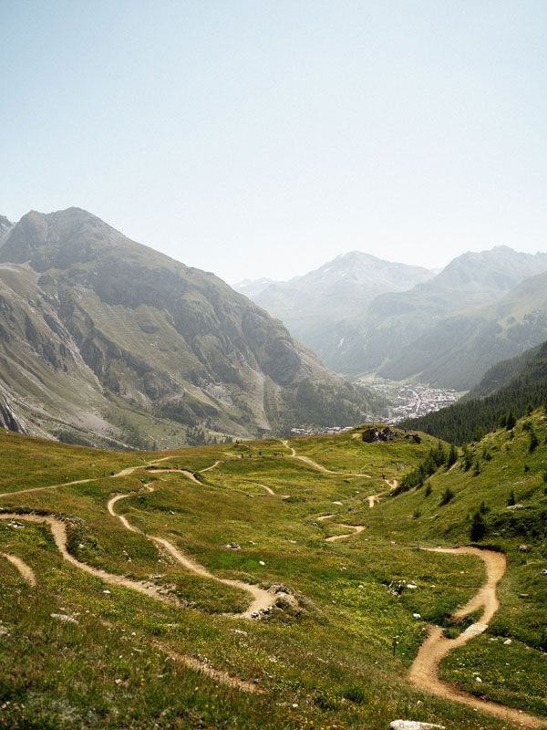 Dirt trails along the French Alps