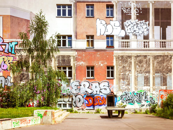 Graffiti wall in Berlin, Germany