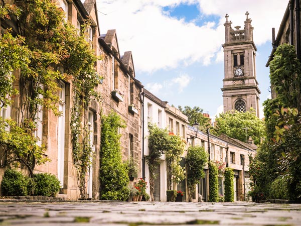 Dean Village in Edinburgh, Scotland