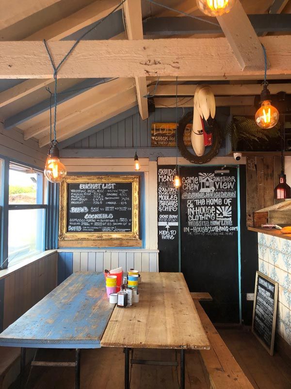 Beachhouse, a seafood shack near Coleton Fishacre.