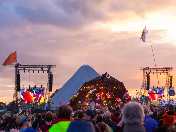 The Glastonbury Festival in England