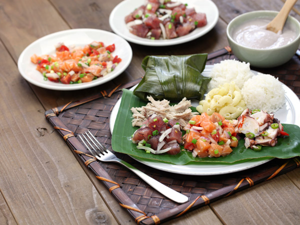 A typical Hawaiian plate lunch at Papa Kona Restaurant & Bar.