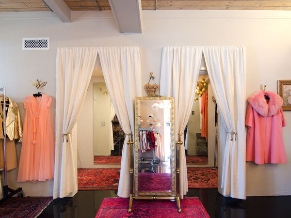 A shop dressing room in Palm Springs, California