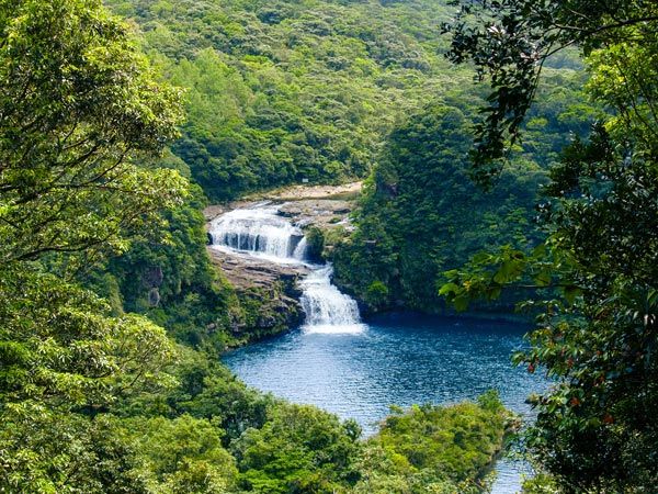 Wateralls in Iriomote Island in Japan