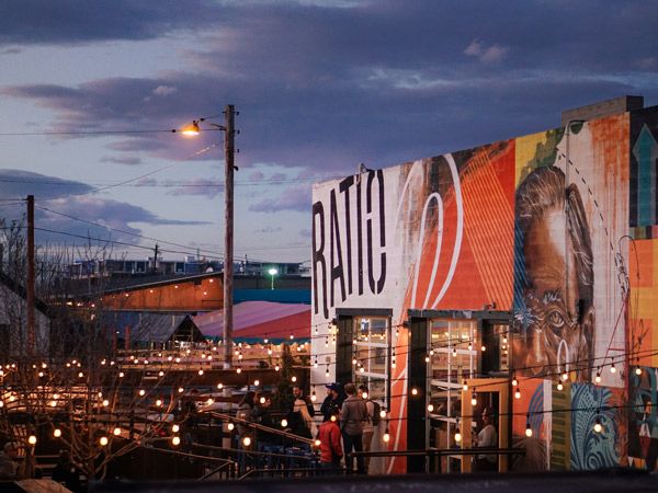 The Patio at Ratio Beerworks in Denver, Colorado