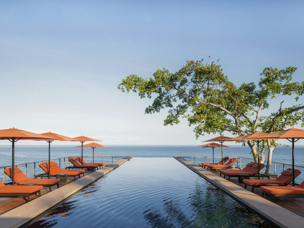 The resort pool at One&Only Mandarina in Mexico