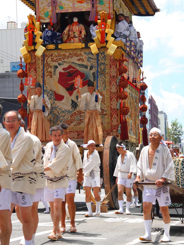 Colorful floats from the Gion Matsuri summer festival in Japan