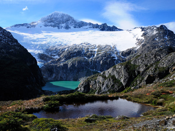 Aerial view of Lake Deseado