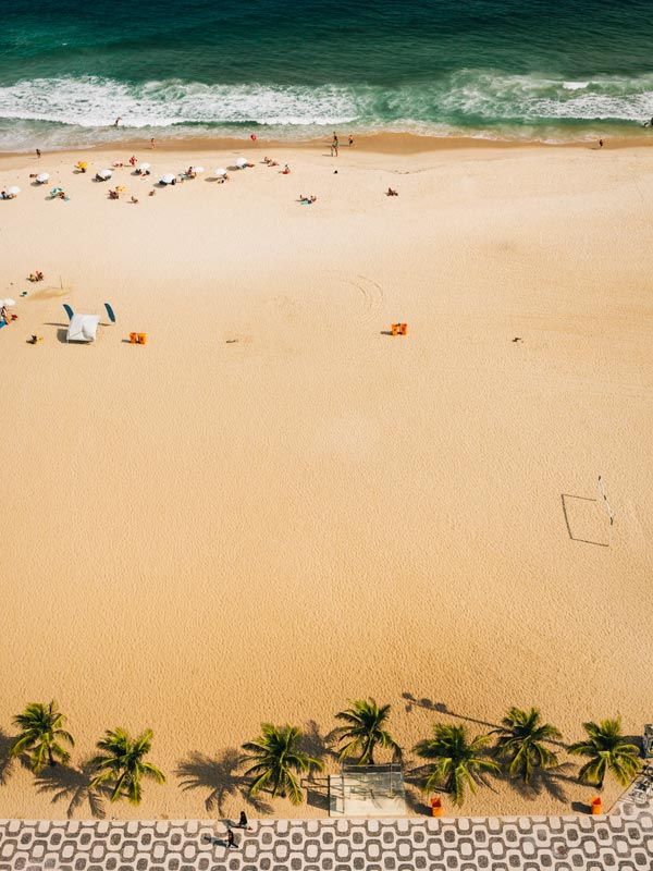 Copacabana beach in Brazil
