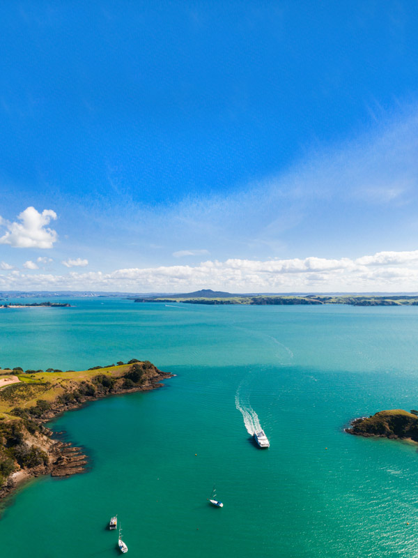Rangitoto Island near New Zealand