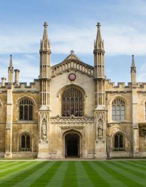 A historic building in Cambridge University, England