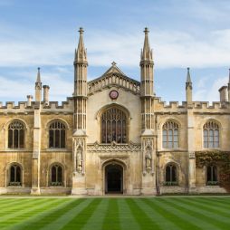 A historic building in Cambridge University, England