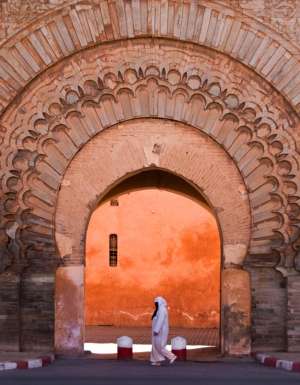 Stunning archway in Marrakech, Morocco
