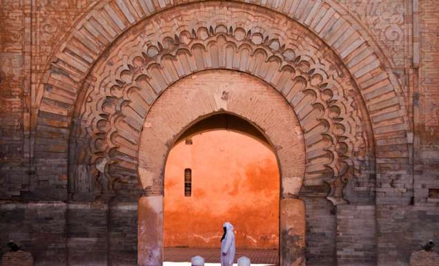 Stunning archway in Marrakech, Morocco