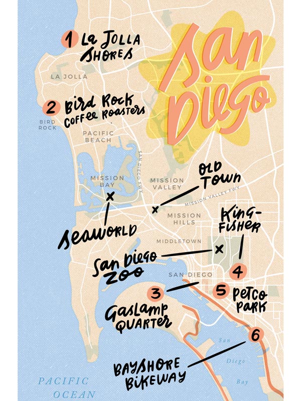 map of San Diego