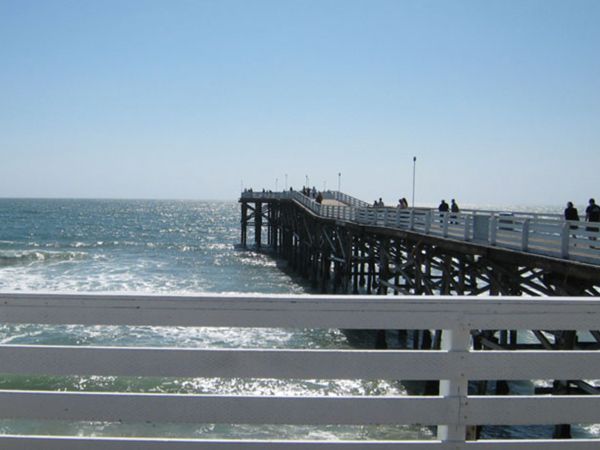 boardwalk at Crystal Pier Hotel